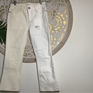 Frame Denim Cream Flare Jeans